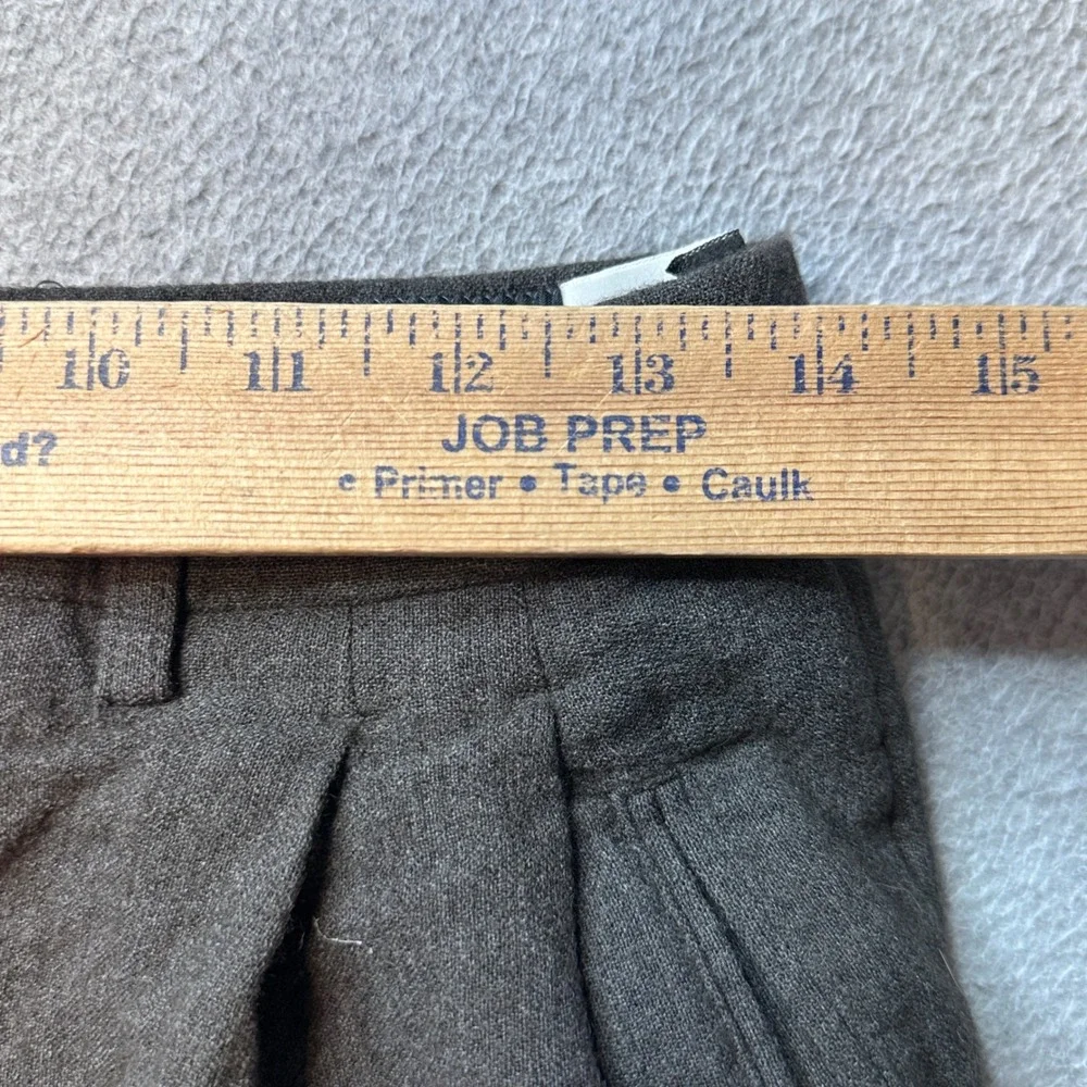 VTG Vestimenta Trousers Mens 28 Wool Blend Pleated Cuffed Gray Charivari Italy